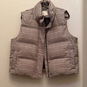 A New Day Checkered Vest in Black and White